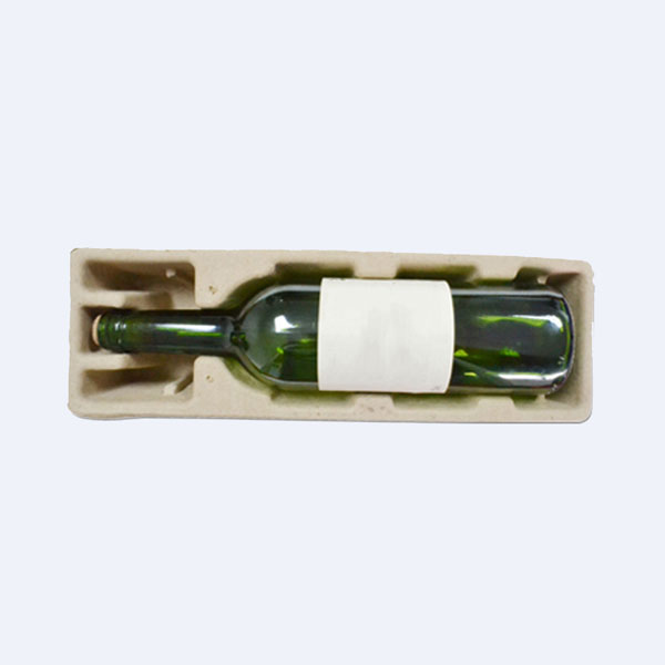 Wine Paper Tray White Dry Press Paper Plastic Environmental Packaging