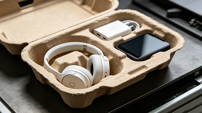 Custom Anti-Drop Pulp Tray Perfectly Fits Digital & Audio Product Inner Packing
